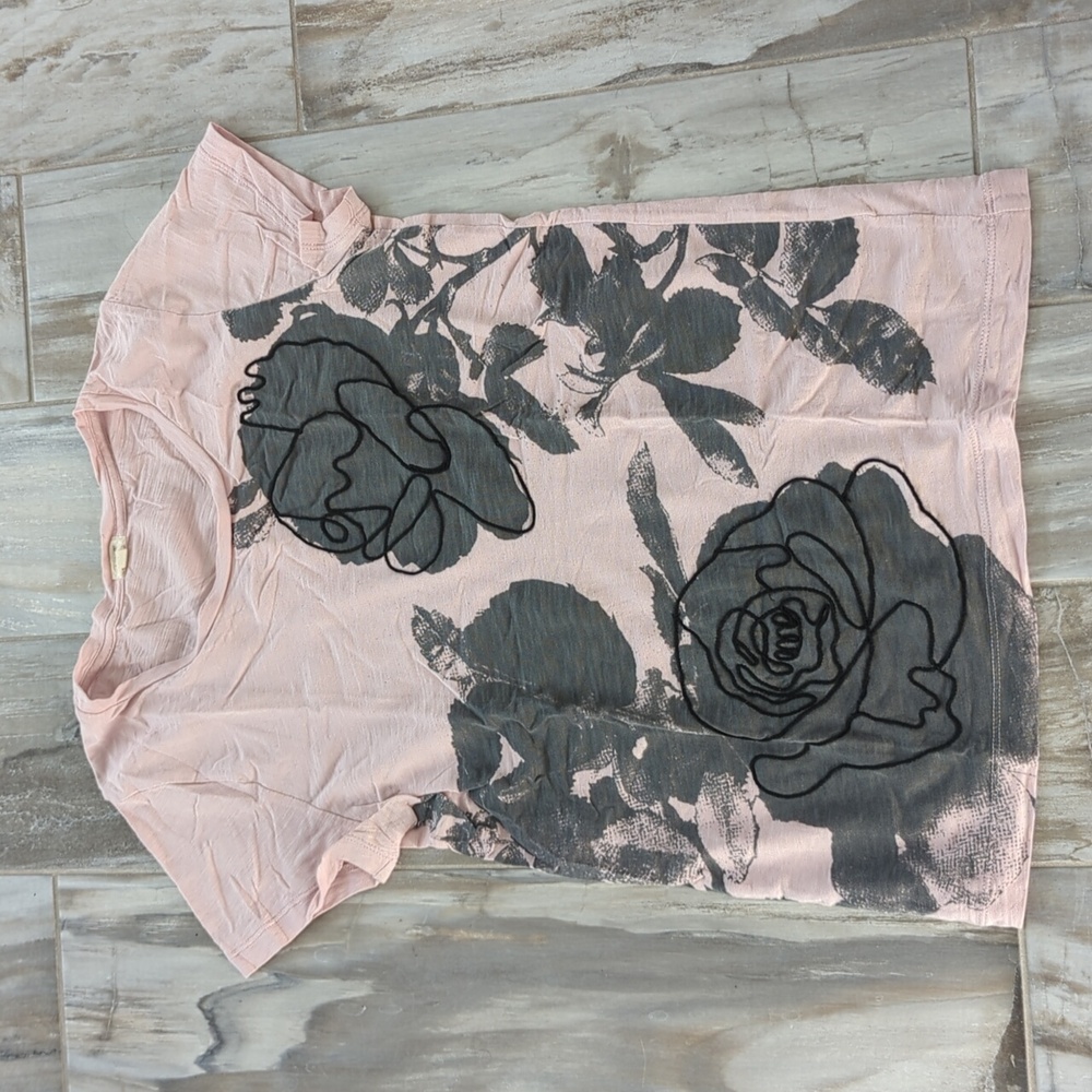 J Crew Factory Floral Tee XS